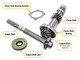 Polaris Ace Pinion Shaft And Snorkel Gear Kit